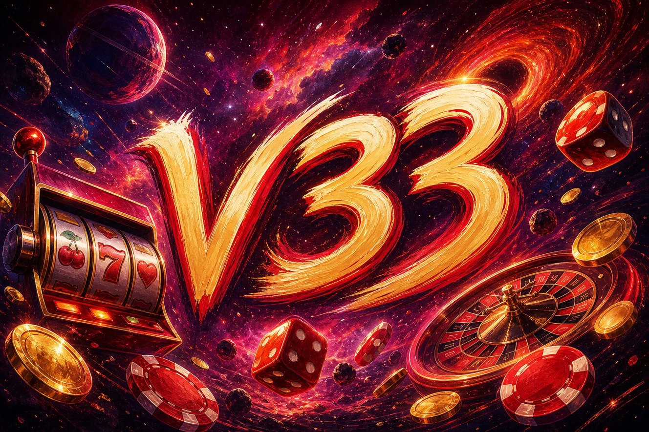Tampilan menu utama Boxing King di platform V33 dengan petinju siap bertanding